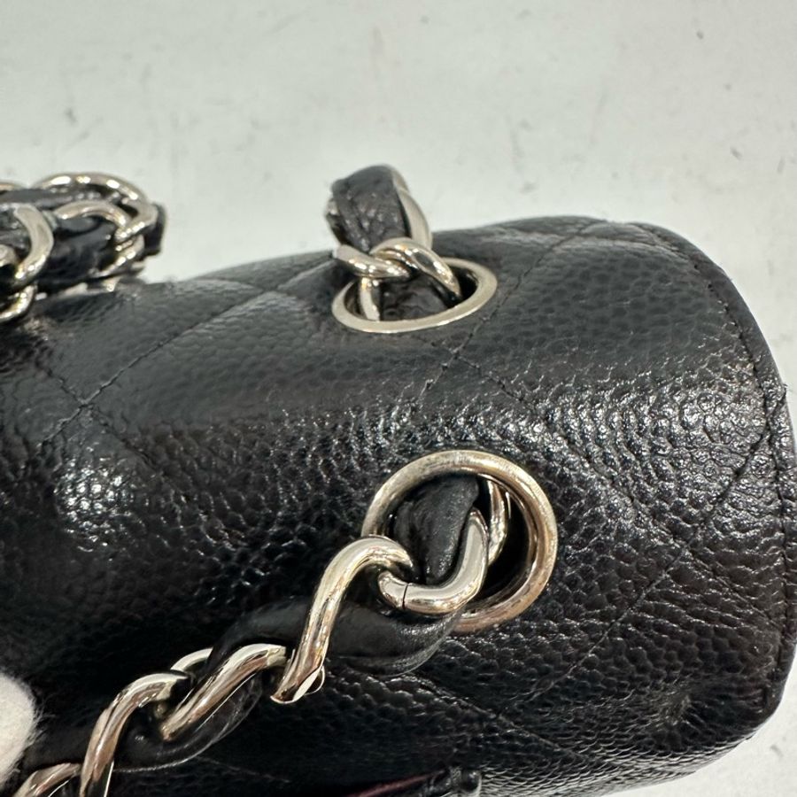Chanel A58600 黑荔枝皮銀釦肩背包 Jumbo coco 30-39