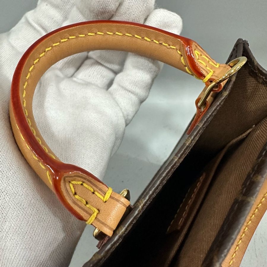 Louis Vuitton M81295 老花金釦琴譜包 petit sac plat-16