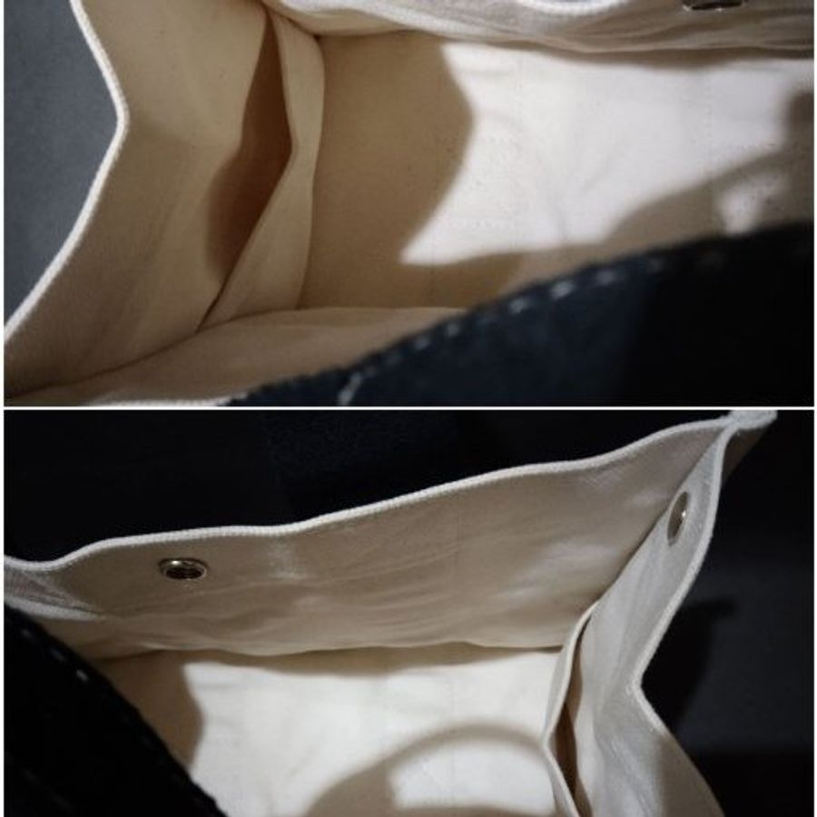 ⬛很好//HERMES//黑色手提像正方形手提帆布包-10