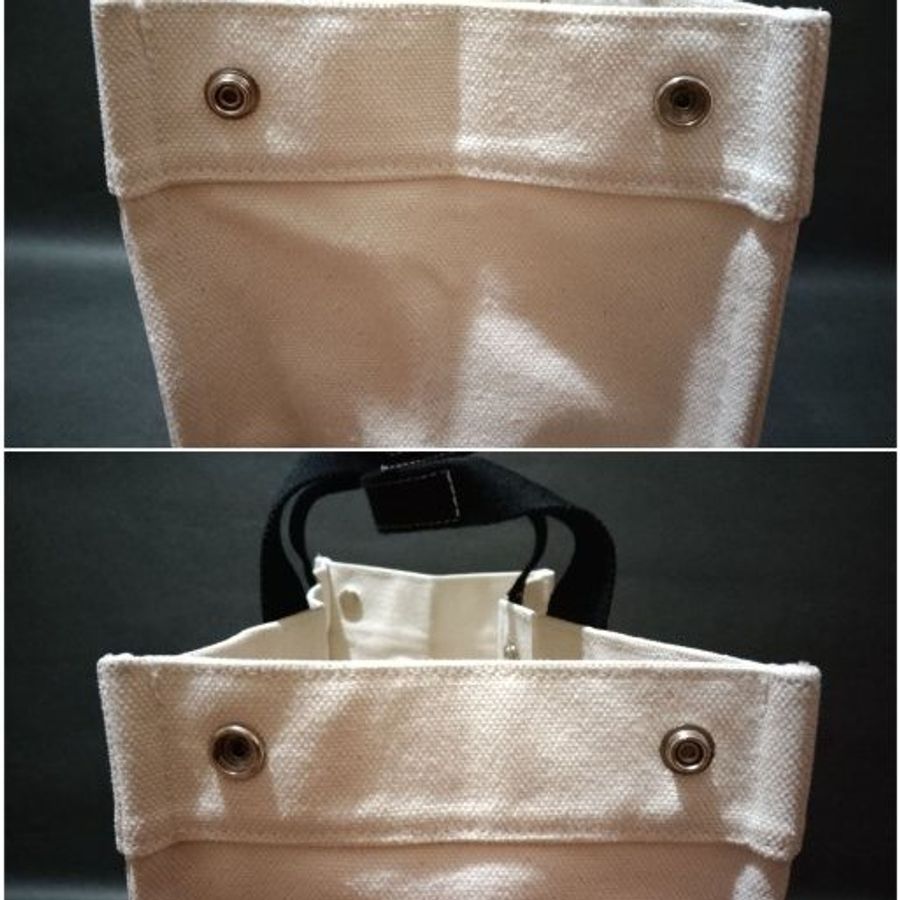 ⬛很好//HERMES//黑色手提像正方形手提帆布包-14