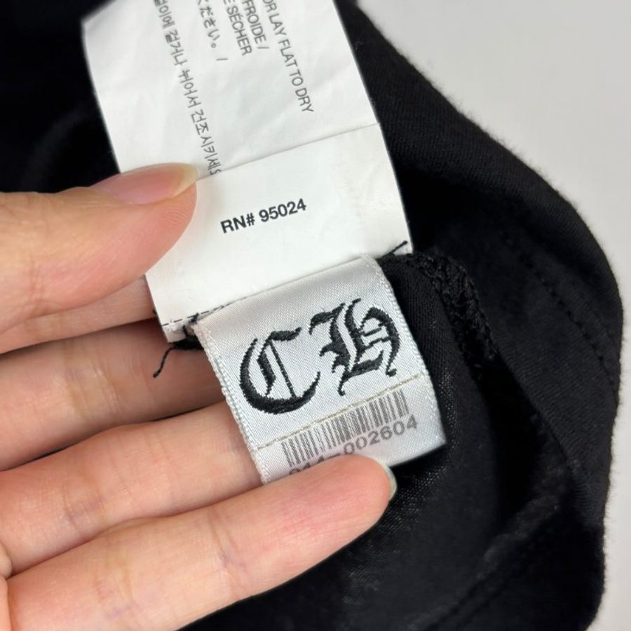 出清 不議價::Chrome Hearts:: 克羅心十字架 黑色短袖-12