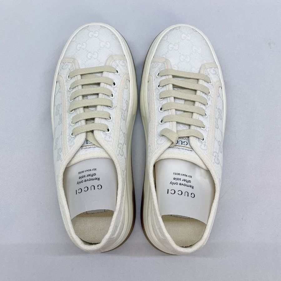 GUCCI 全新厚底帆布鞋-1