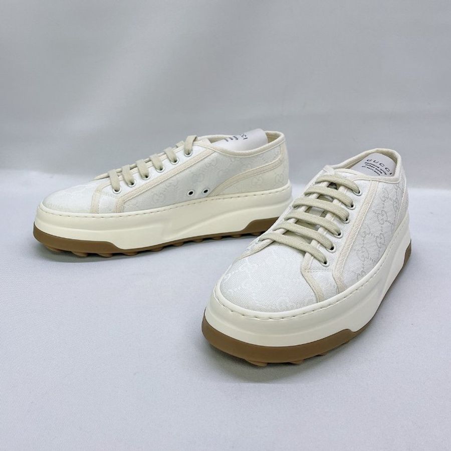 GUCCI 全新厚底帆布鞋-2