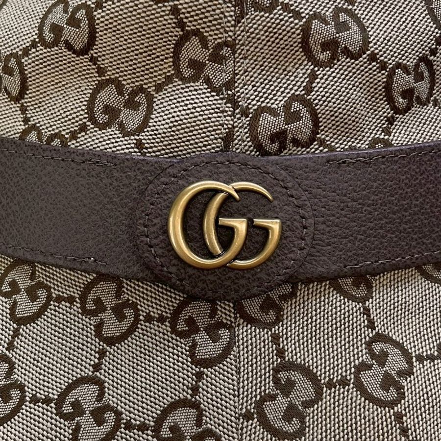 GUCCI 經典雙G LOGO百搭漁夫帽-4