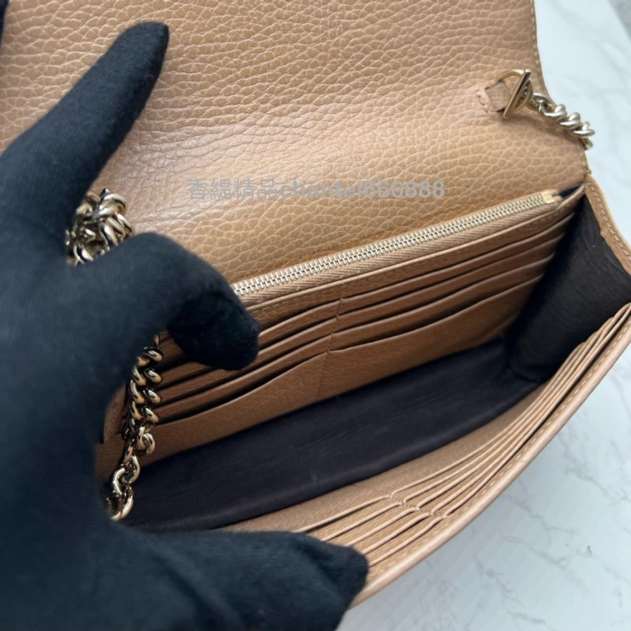 💗香緹國際精品💗 Gucci 368 奶茶色 woc-7