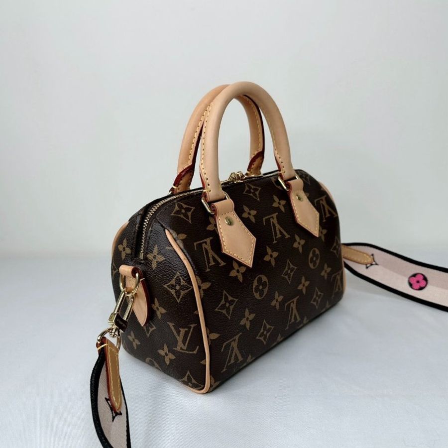 LV Speedy 20老花波士頓包-5