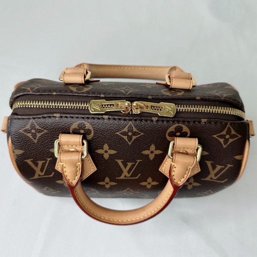 LV Speedy 20老花波士頓包-7