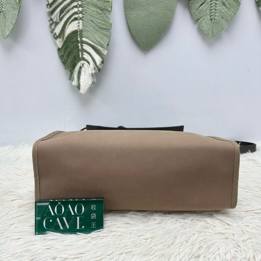 HERMES HERBAG 31 風衣灰拼黑色銀扣 C Stamp 單肩手提包-5