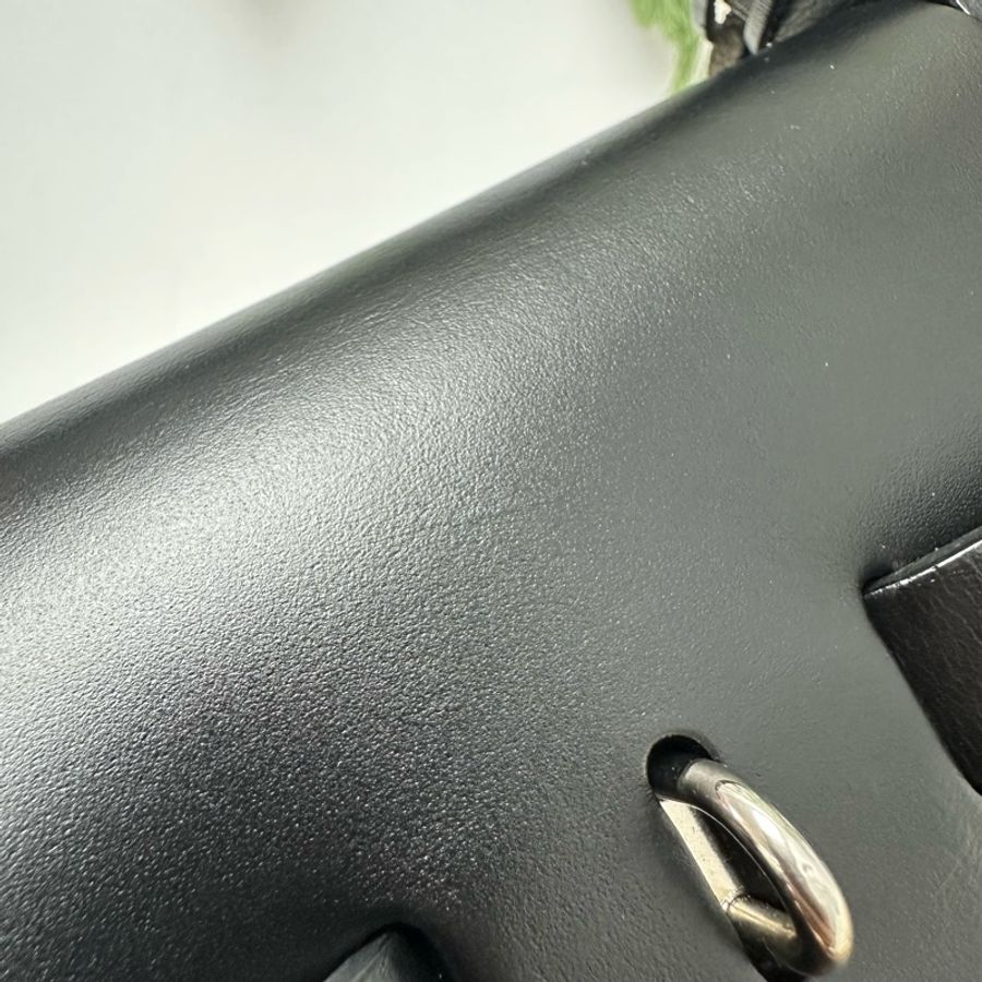HERMES HERBAG 31 風衣灰拼黑色銀扣 C Stamp 單肩手提包-8