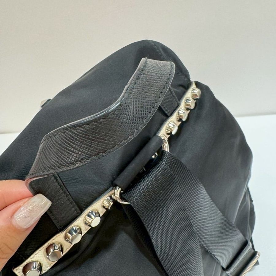 PRADA 鉚釘 尼龍 後背包/雙肩包 85成新-15