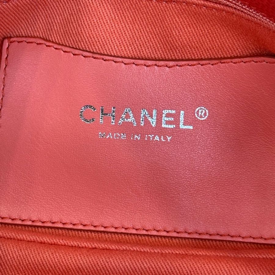 CHANEL 粉橘色荔枝紋matelasse肩斜背包/雙鏈保齡球包🧡推薦超美-23