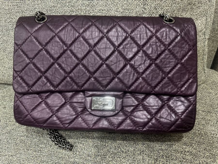 Chanel 香奈兒紫色2.55 大號 -全場唯ㄧ紫色-0