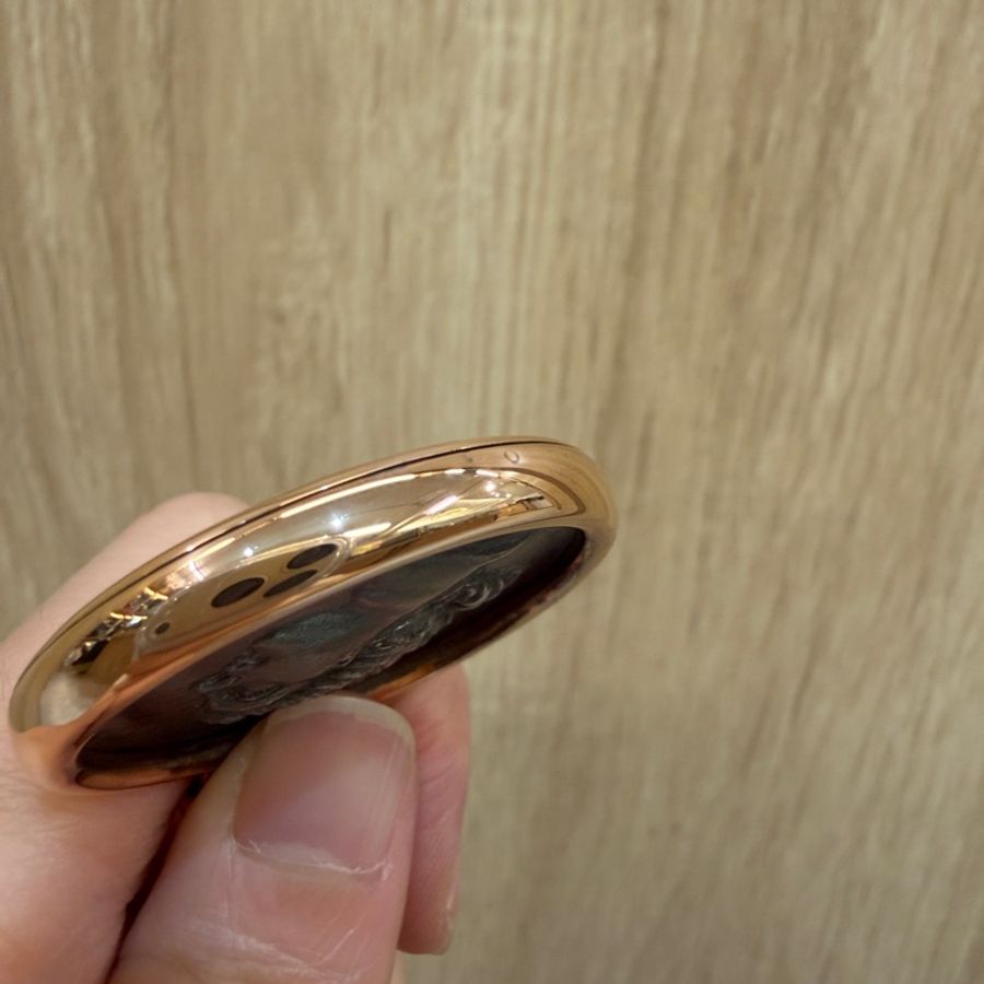 收藏專家!!Bvlgari 750玫瑰金古幣人頭馬雙面項鏈Monete347707-9
