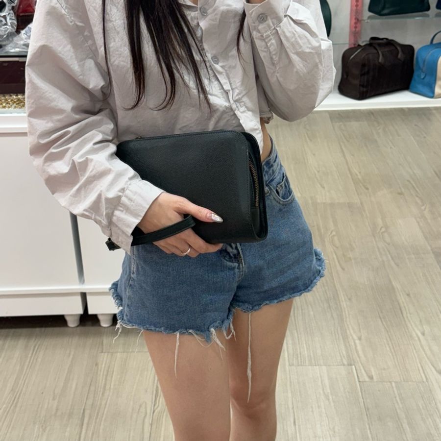 Louis Vuitton 墨綠色手拿包-4