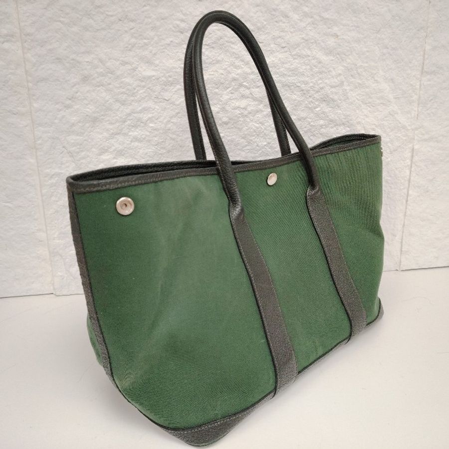 Hermes 愛馬仕 Garden party 36 65中綠色 R刻-1