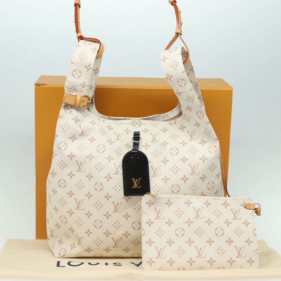 【日本直送】路易威登 Monogram Dune Atlantis GM 手提包 白色 M24409 LV Auth 75395S-11