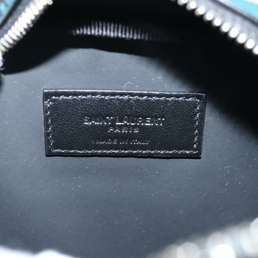 【日本直送】SAINT LAURENT 藍色皮革手拿包 Auth am6361-16