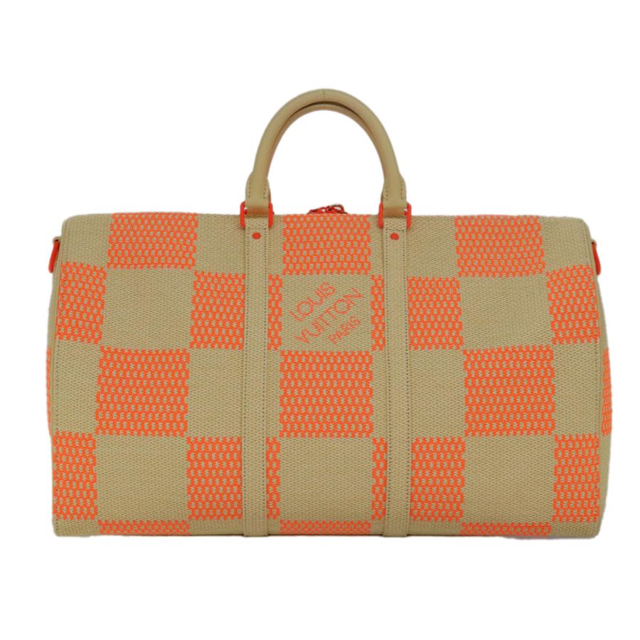 【日本直送】路易威登 Damier Giant Keepall Bandouliere 50 旅行包 米色 M57419 正品 78074S-1