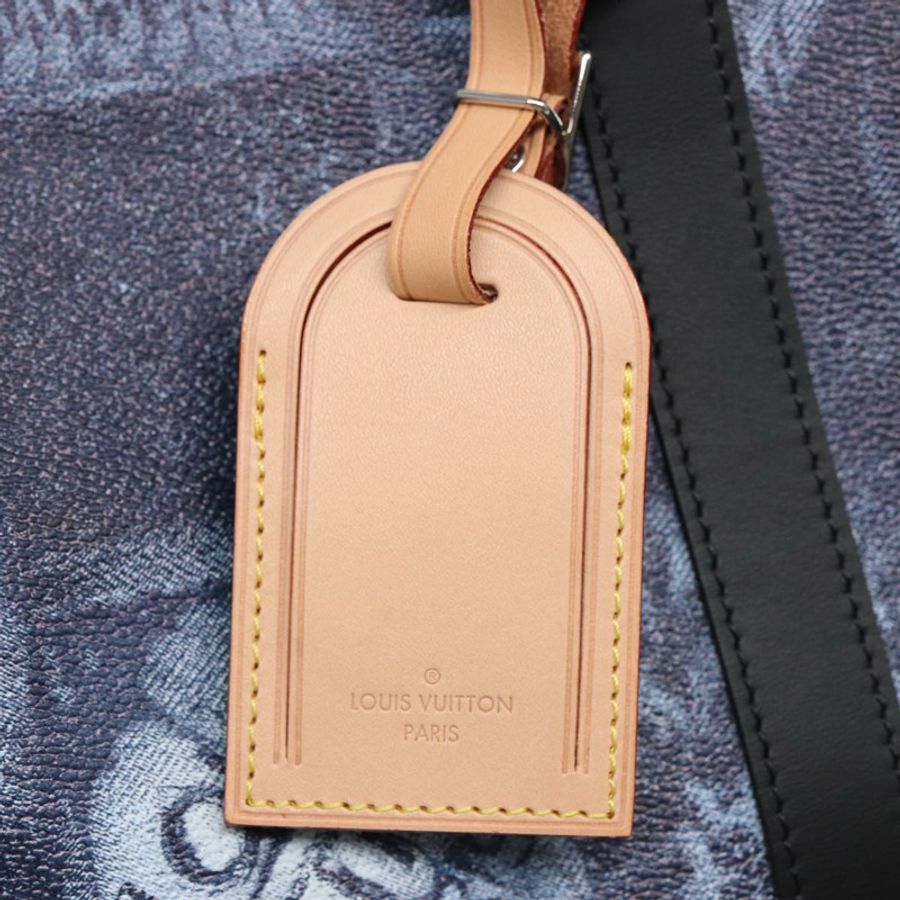 【日本直送】路易威登 Damier Salt Keepall Bandouliere 50 旅行包 藍色 N50059 LV Auth 78375S-17