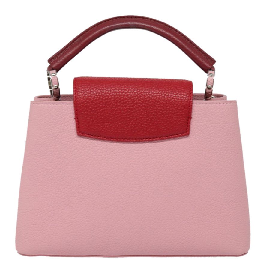 【日本直送】路易威登 Capusine BB 手提包 Taurillon 皮革 2way 紅色粉紅色正品 81113A-1