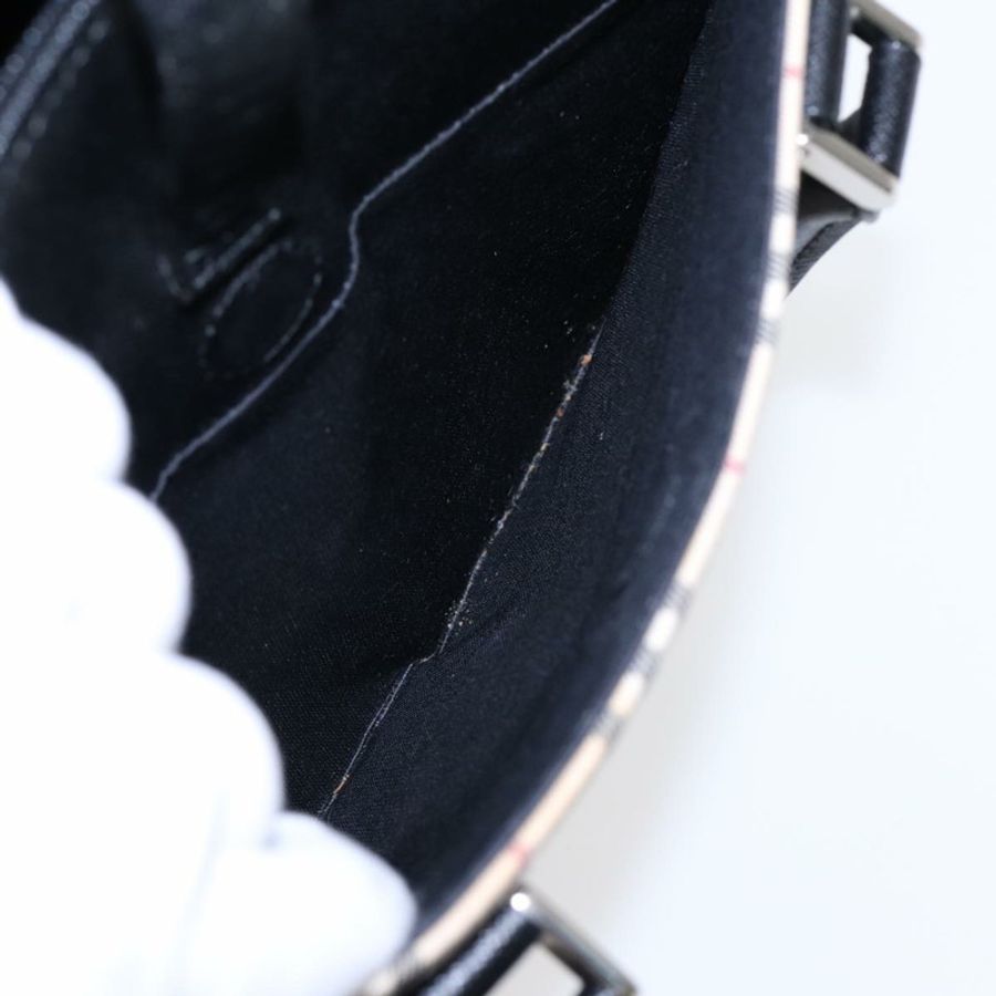 【日本直送】BURBERRY Nova 格紋手提包帆布米色黑色正品 am6710-11