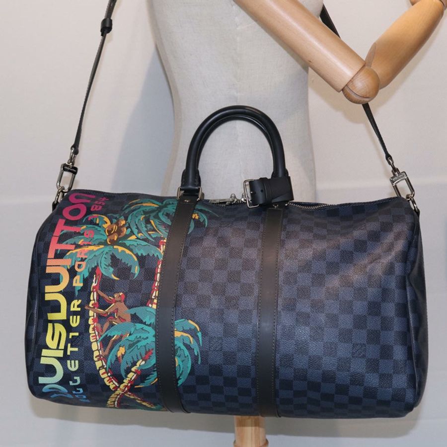 【日本直送】路易威登 Damier Cobalt Keepall Bandouliere 45 波士頓包 N50002 正品 84480S-29
