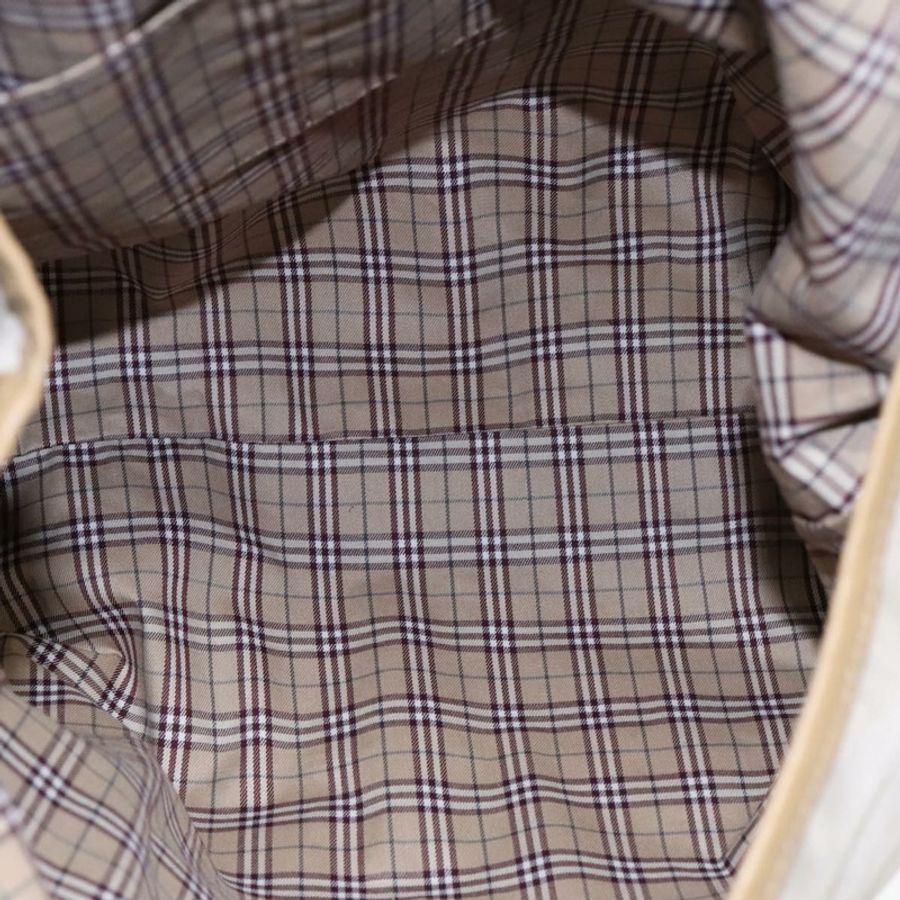 【日本直送】BURBERRY 藍標單肩包 尼龍 2way 米色 Auth ti2073-10