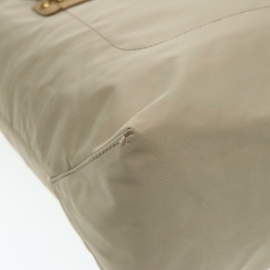 【日本直送】BURBERRY 藍標單肩包 尼龍 2way 米色 Auth ti2073-13