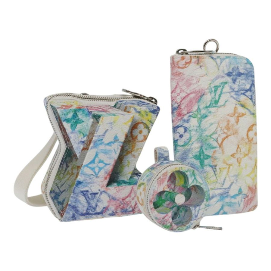 【日本直送】路易威登 Monogram Pastel Colors LV Block Multicolor M57277 LV Auth 92530S-0
