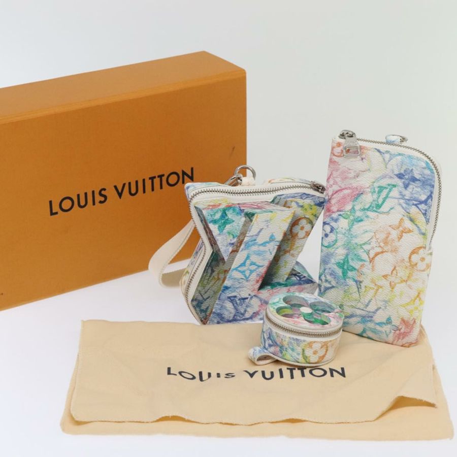 【日本直送】路易威登 Monogram Pastel Colors LV Block Multicolor M57277 LV Auth 92530S-51