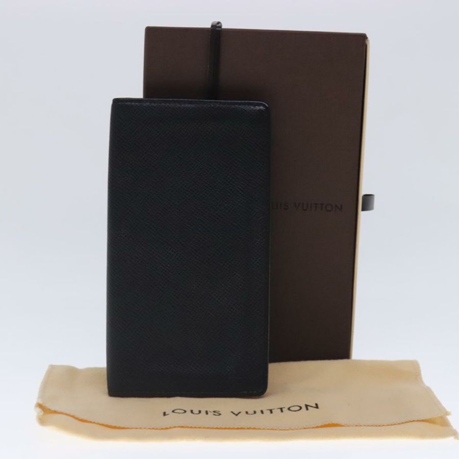 【日本直送】路易威登 Taiga Porte Cartes Credit En Long 錢包 Ardoise M31002 正品 kk358-11
