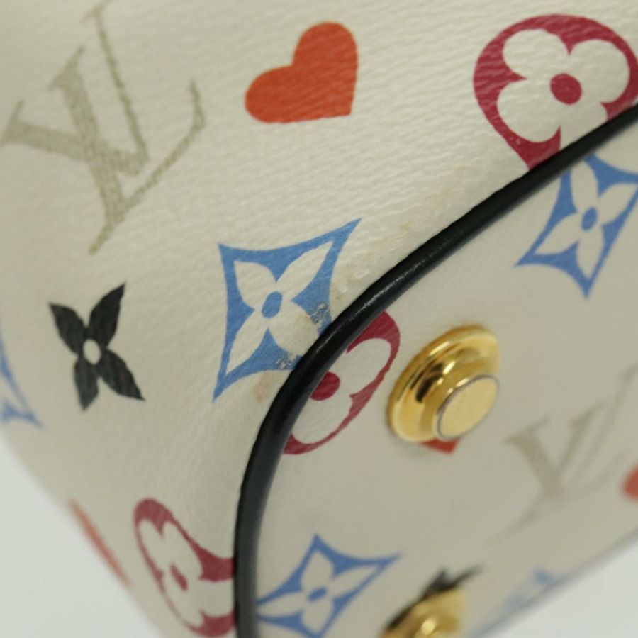 【日本直送】路易威登 Monogram Game On Vanity PM 手提包 白色 M57458 LV 正品 95384SA-8