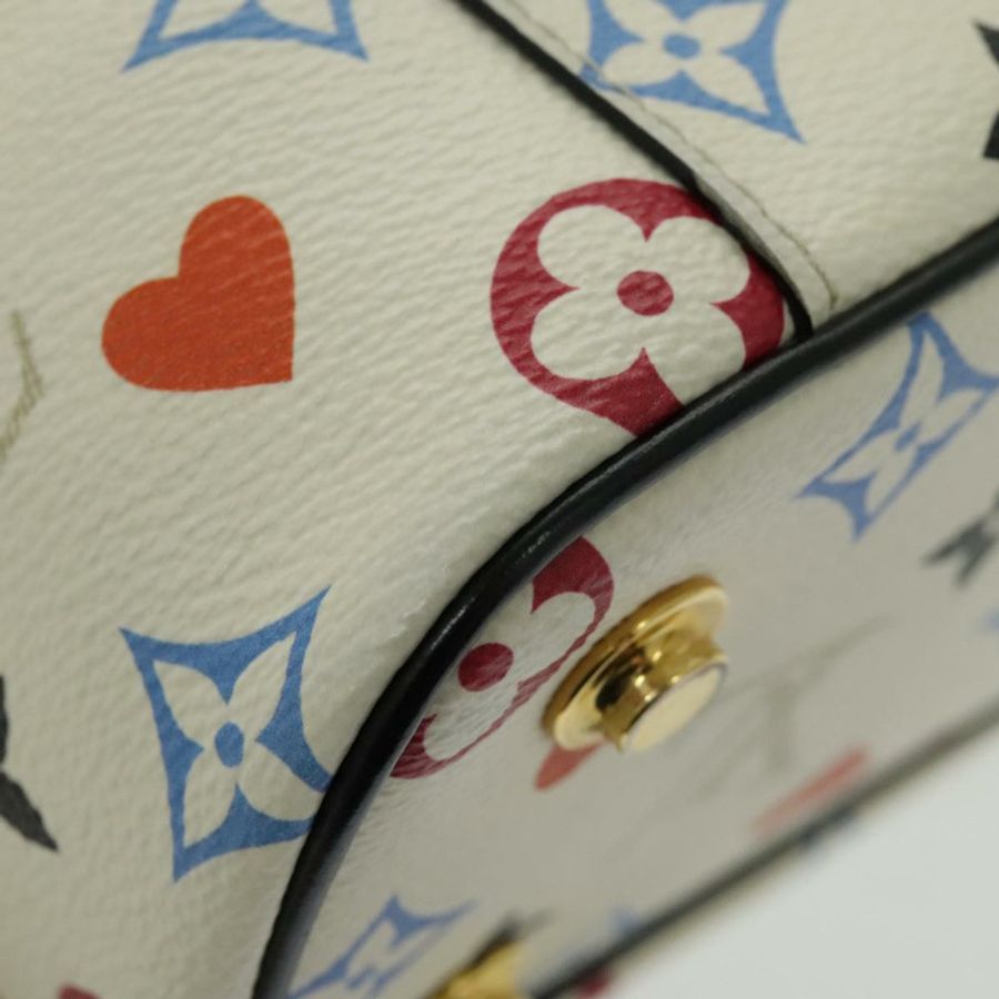 【日本直送】路易威登 Monogram Game On Vanity PM 手提包 白色 M57458 LV 正品 95384SA-15
