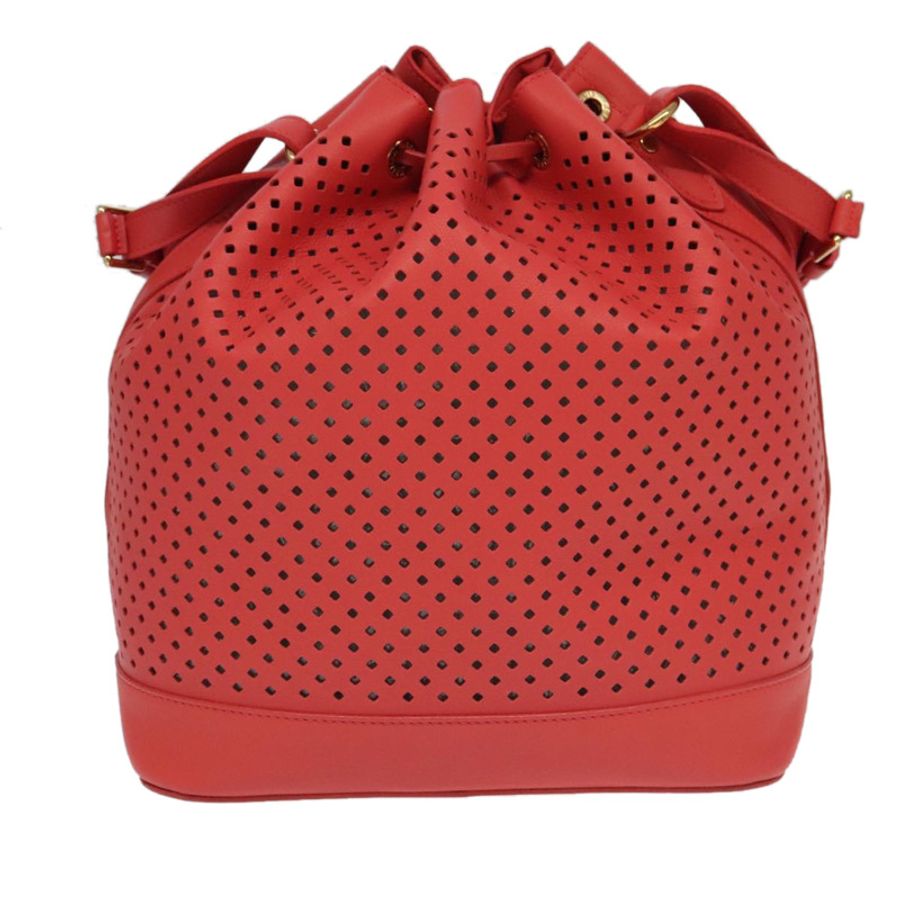 【日本直送】路易威登 (LOUIS VUITTON) 皮革穿孔 Noe 單肩背包 紅色 M94074 LV 正品 90244-1