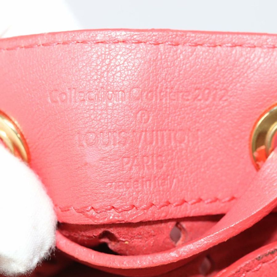 【日本直送】路易威登 (LOUIS VUITTON) 皮革穿孔 Noe 單肩背包 紅色 M94074 LV 正品 90244-19
