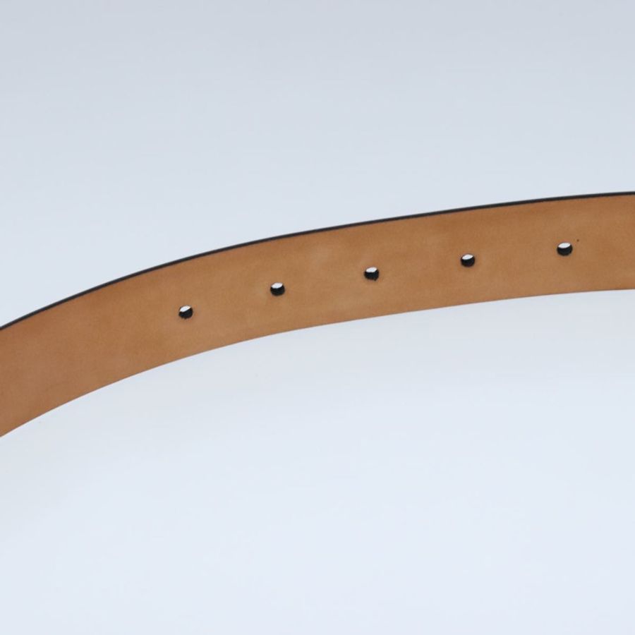 【日本直送】路易威登 Ceinture Carre 腰帶 皮革 41.7 英寸 黑色 銀色 LV Auth ar12999-19