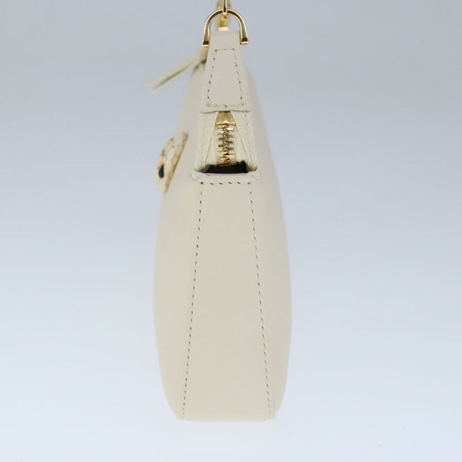 【日本直送】寶格麗 Serpenti 系列配件包,皮革材質,白色金邊,正品編號 101324SA-3