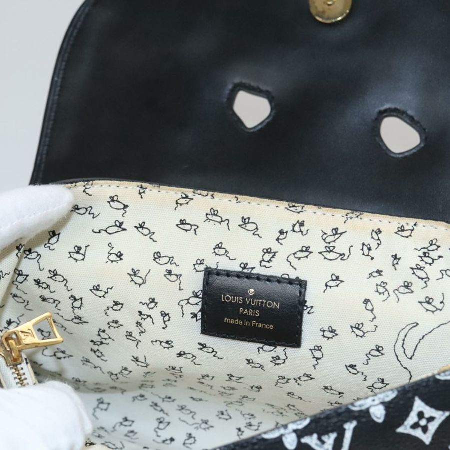 【日本直送】路易威登 Catgram 貓咪圖案單肩包 黑色 M52935 LV 正品 101677SA-26
