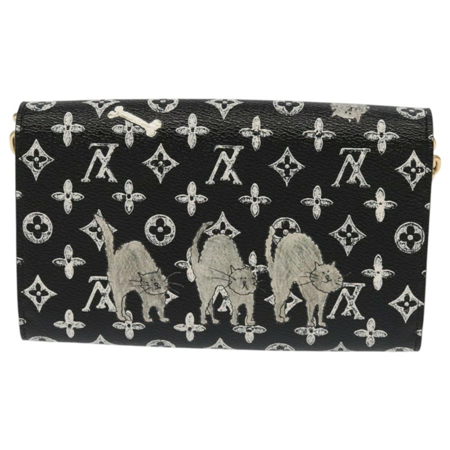 【日本直送】路易威登 Monogram Catgram Portefeuille 鏈條錢包 黑色 M63888 101778S-1