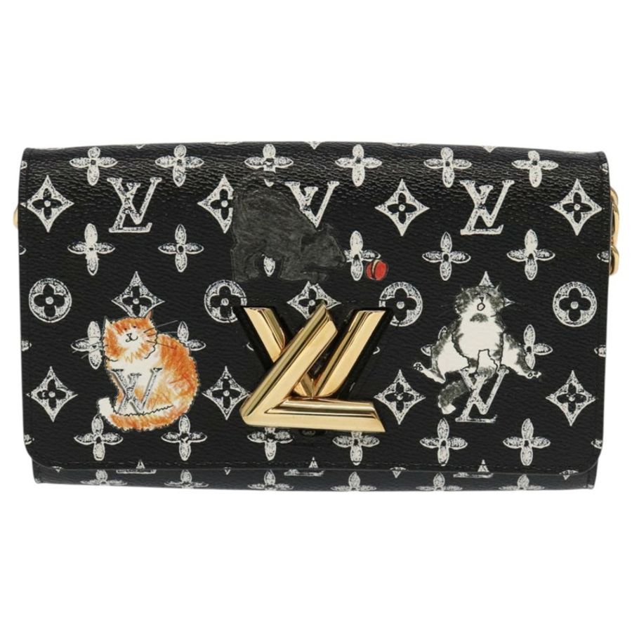 【日本直送】路易威登 Monogram Catgram Portefeuille 鏈條錢包 黑色 M63888 101778S-12