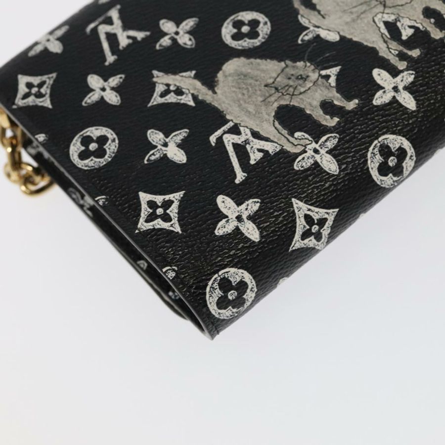 【日本直送】路易威登 Monogram Catgram Portefeuille 鏈條錢包 黑色 M63888 101778S-16