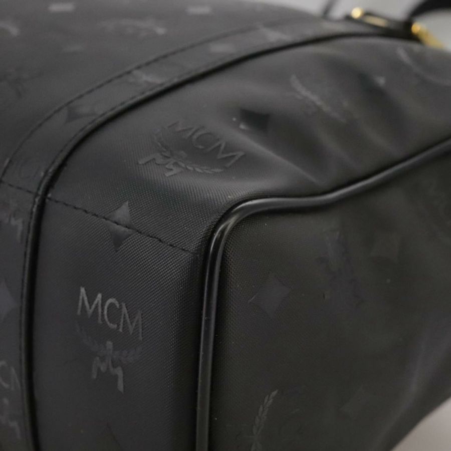 【日本直送】MCM Vicetos Logoogram 單肩包 PVC 黑色 正品 104709-15