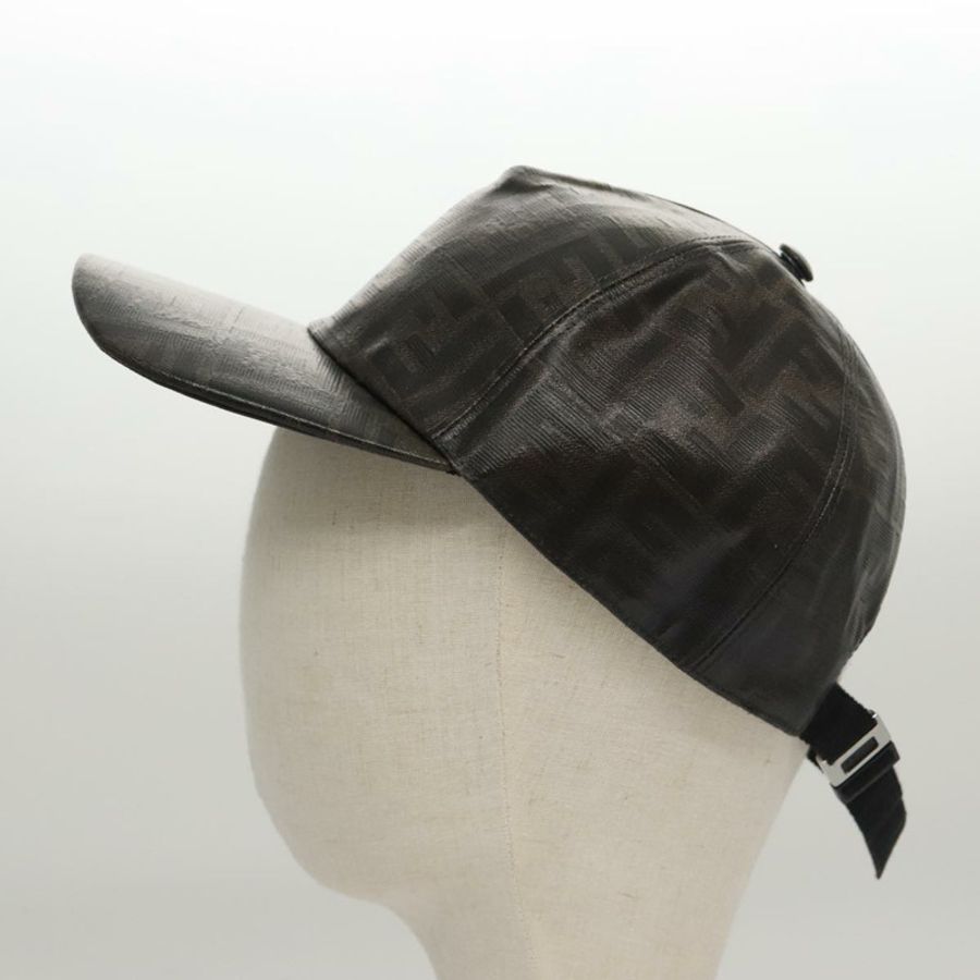 【日本直送】FENDI Zucca 帆布帽黑褐色正品 am7434-2