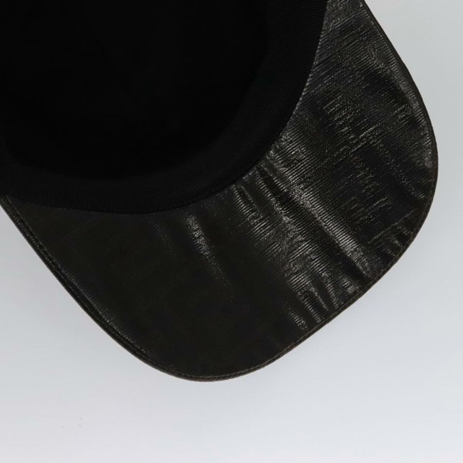 【日本直送】FENDI Zucca 帆布帽黑褐色正品 am7434-7