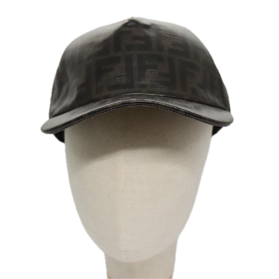 【日本直送】FENDI Zucca 帆布帽黑褐色正品 am7434-12