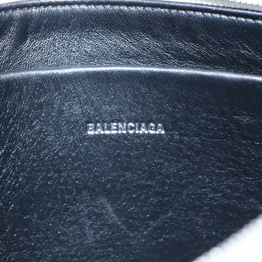 【日本直送】BALENCIAGA 白色銀色皮革手拿包 551992 正品 bs21014-8