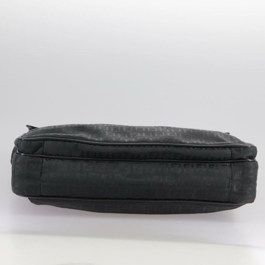【日本直送】FENDI Zucchino 帆布商務包 黑色 Auth bs20925-4