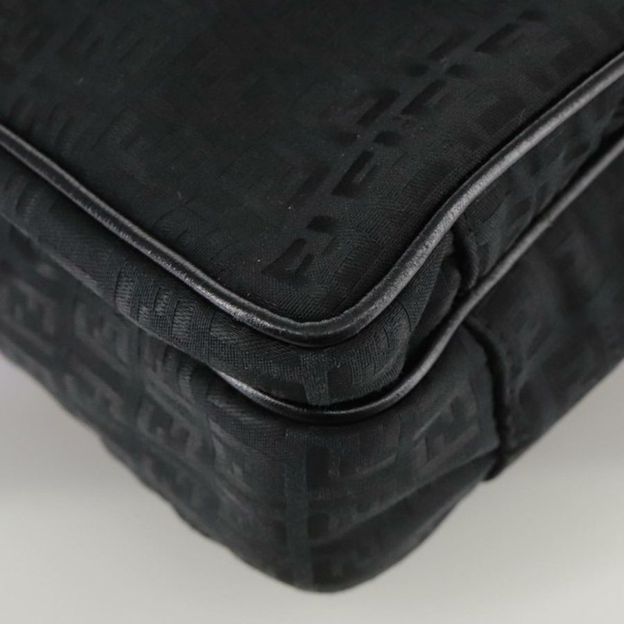 【日本直送】FENDI Zucchino 帆布商務包 黑色 Auth bs20925-13
