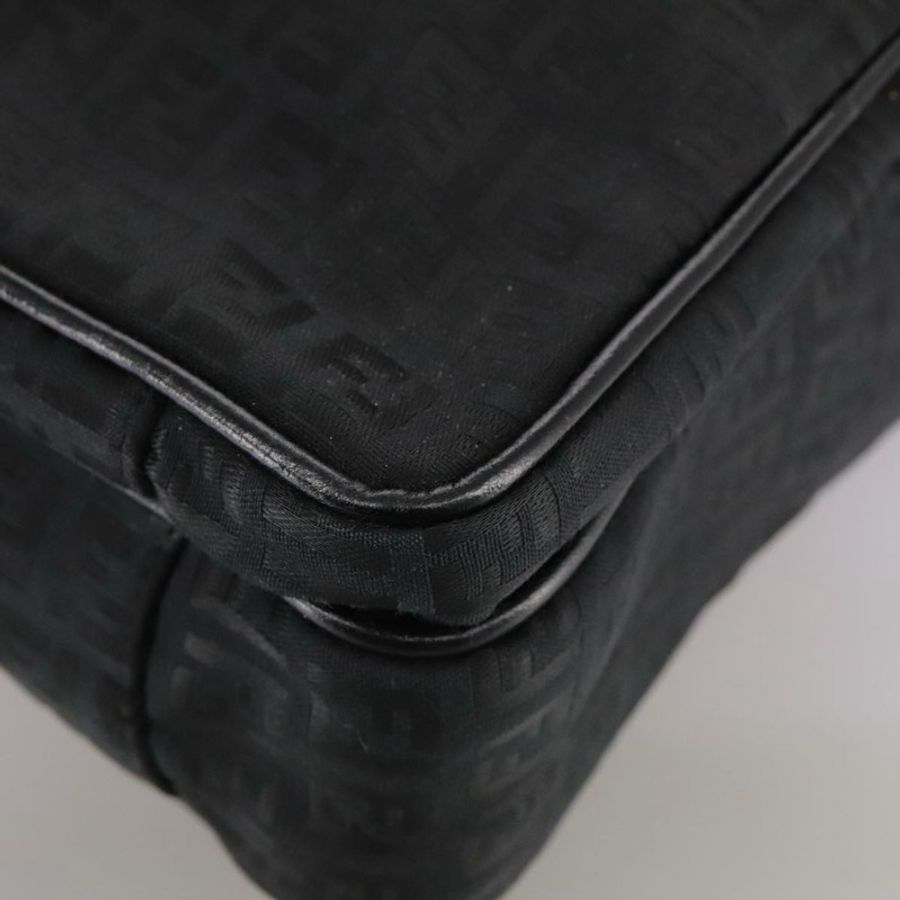 【日本直送】FENDI Zucchino 帆布商務包 黑色 Auth bs20925-14