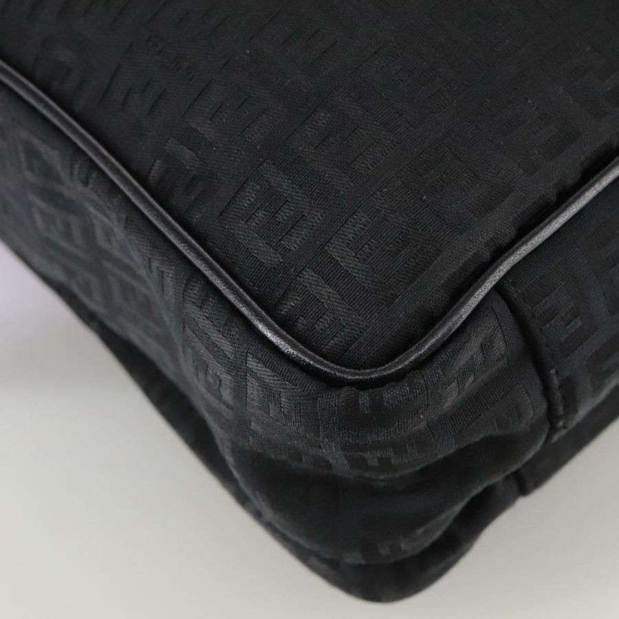 【日本直送】FENDI Zucchino 帆布商務包 黑色 Auth bs20925-15